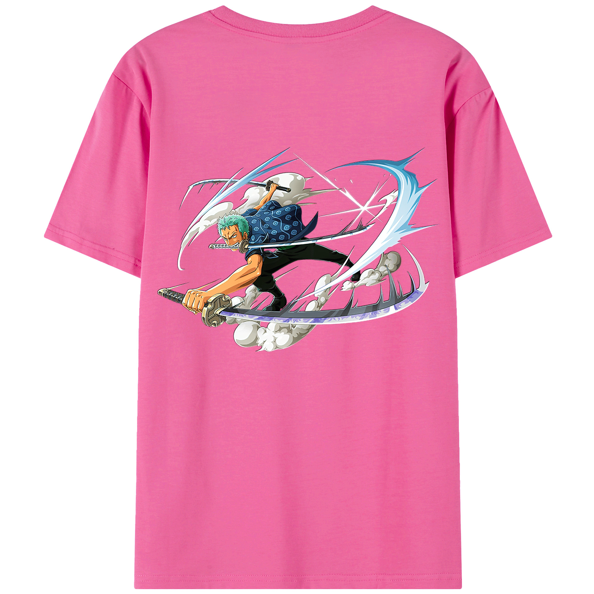 ワンピース ロロノア・ゾロ ONE PIECE Roronoa Zoro レディース半袖Tシャツ(バックプリント)